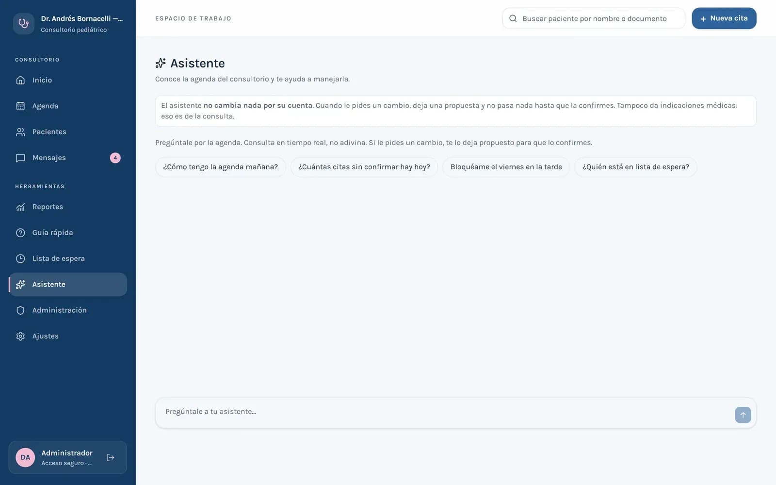Sitio web y sistema de agendamiento para consultorio pediátrico — Dr. Andrés Bornacelli: imagen 8 de 9